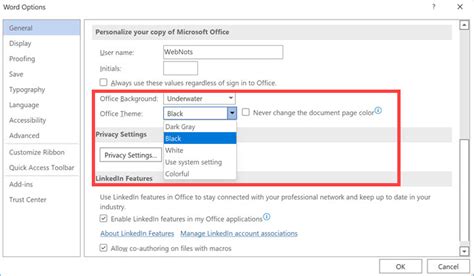 How to Enable Dark Mode in Microsoft Office Apps? – WebNots