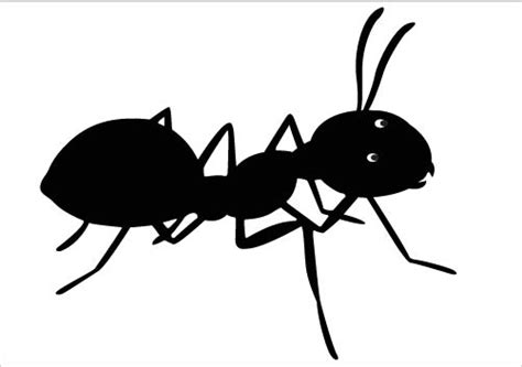 Awesome ant silhouette vector clipart download - Clipartix