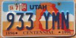 2000 Utah arch vg | Automobile License Plate Store: Collectible License Plates for Less