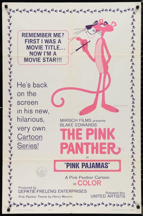 The Pink Panther Movie Poster 1965 1 Sheet (27x41)