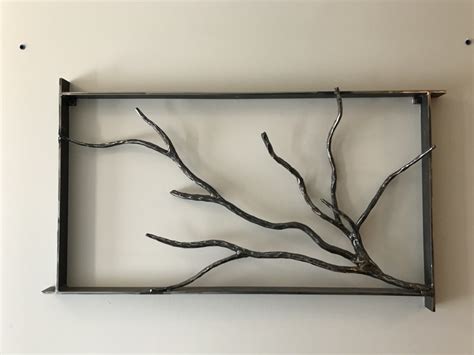 Forged Tree Branch Wall Art: Burdette Ironworks