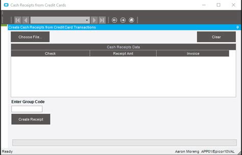 CashRec BO-Mass Generate Cash Dtl - Epicor ERP 10 - Epicor User Help Forum