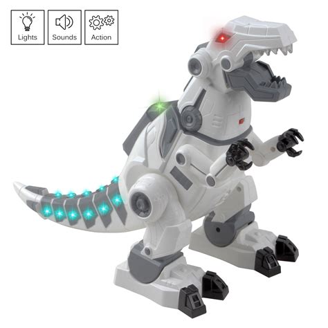 Tyrannosaurus rex Walking Robot Dinosaur With Flashing Lights And ...