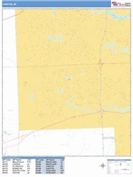 Canton Michigan Zip Code Wall Map (Basic Style) by MarketMAPS