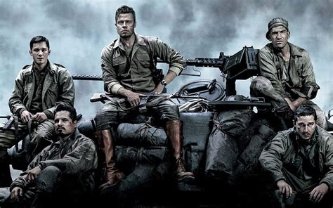 HD wallpaper: Fury, Brad Pitt, tank M4 Sherman | Wallpaper Flare