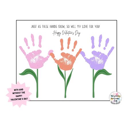 Love Grows Handprint Craft / Valentines Day / Preschool Crafts - Etsy ...