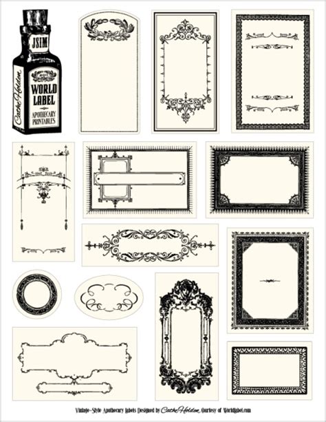 Bottle labels for your Apothecary Products | Free printable labels ...