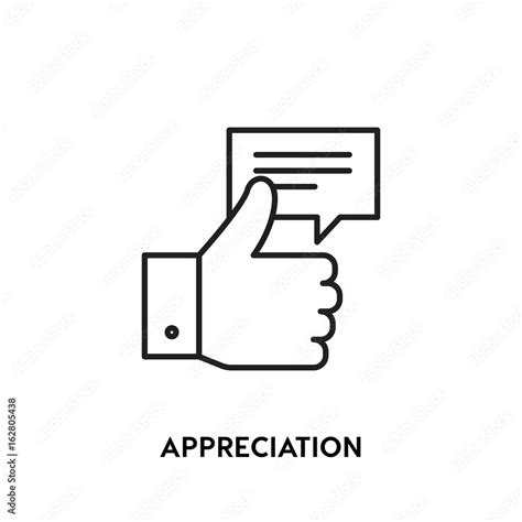 Appreciation vector icon, like symbol. Modern, simple flat vector illustration for web site or ...