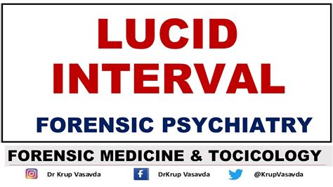 Lucid Interval | Psychiatry | Insanity | Dr Krup Vasavda - YouTube