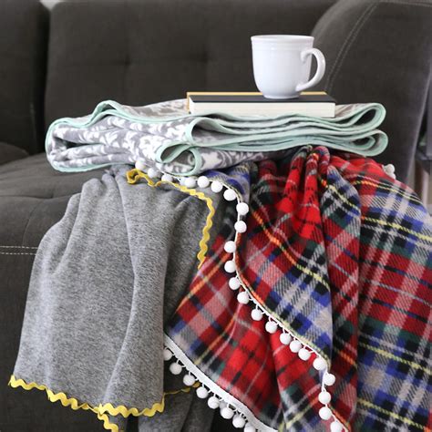 Easy Fleece Blankets Tutorial | AllFreeSewing.com