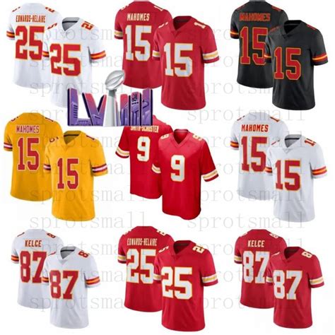 Custom Football Jersey For Teenagers Patrick Mahomes, JuJu Smith ...