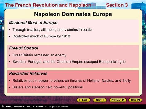 Napoleon’s Europe Main Idea Essential Questions - ppt download