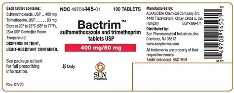 Bactrim DS - FDA prescribing information, side effects and uses