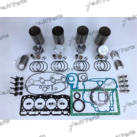 For Kubota diesel engine parts V1305 repair kit liner kit + bearings + full gasket set on ...