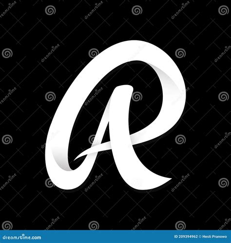 Creative Luxury Letter AR Design Stock Vector - Illustration of icon, company: 209394962