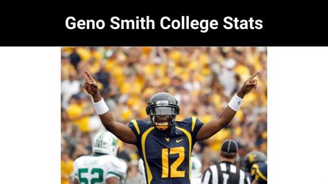 Geno Smith College Stats Who is Geno Smith? » BuzzYards