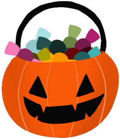 Trick Or Treat Halloween Sticker - Clip Art Library