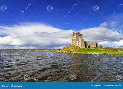 Dunguaire Castle in Co. Galway Stock Image - Image of cloud, country ...