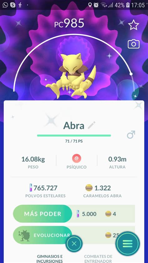 abra shiny pokemon go | Polvos