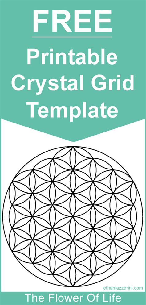 Crystal Grid Printable - Printable Word Searches