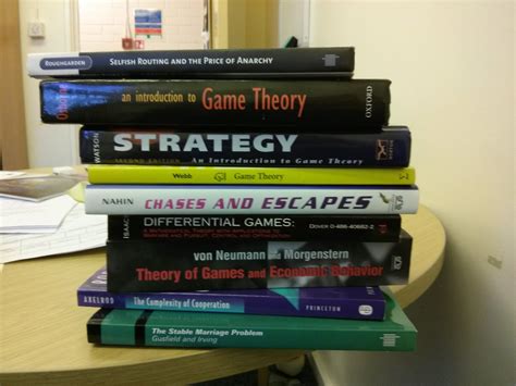 Un peu de math...: Game Theory Reading List