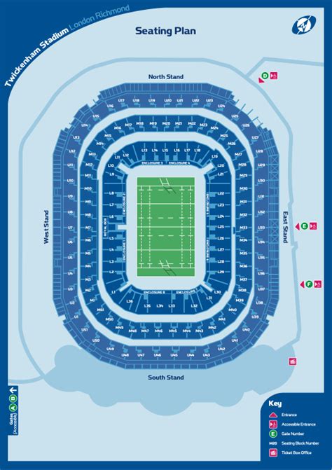 Twickenham Stadium Layout