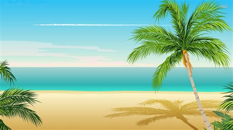 Palm Tree Beach Wallpaper (53+ images)