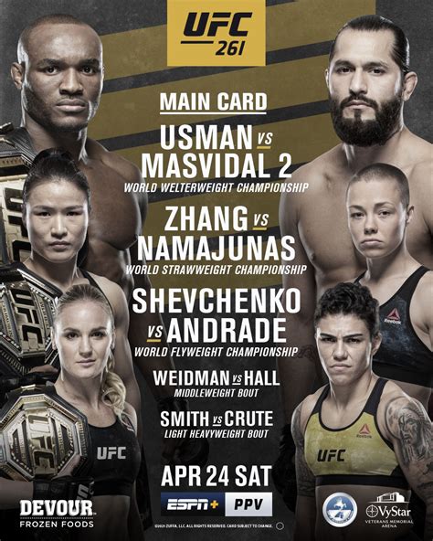 UFC on Twitter: "Next Saturday on PPV 🤩 #UFC261 https://t.co/r8h7KeWmrP ...