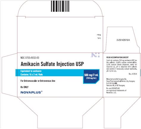 Amikacin - FDA prescribing information, side effects and uses