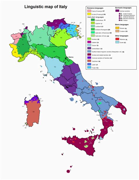 Map Of Italy Regions In English | secretmuseum