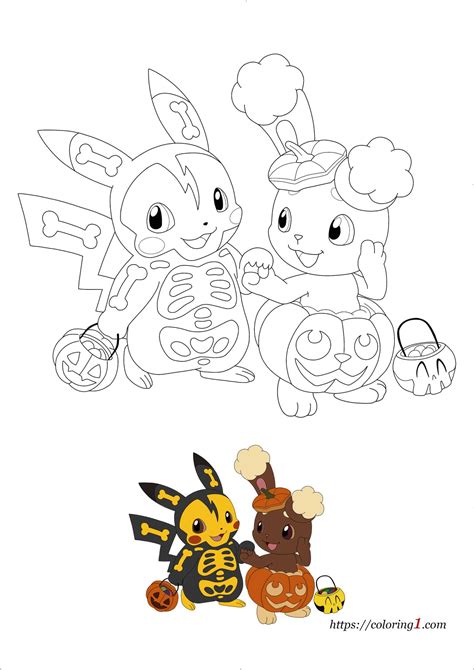 Pokemon Halloween Coloring Pages - 2 Free Coloring Sheets (2021) in 2021 | Pokemon coloring ...