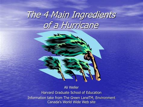 PPT - The 4 Main Ingredients of a Hurricane PowerPoint Presentation ...