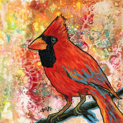 Cardinal Art Print, Bird Print, Bird Art, Cardinal Art, Cardinal, Bird ...