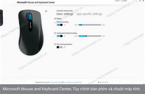 Download Microsoft Mouse and Keyboard Center 3.2.116 64bit - Tùy chỉnh