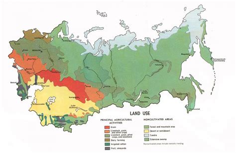 Russia natural resources map - Russian natural resources map (Eastern Europe - Europe)