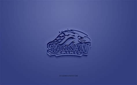 Scarica sfondi Saginaw Spirit, logo 3D creativo, sfondo blu, OHL ...