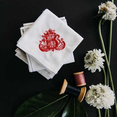 Custom Embroidered Handkerchiefs with Your Design - The Handkerchief ...