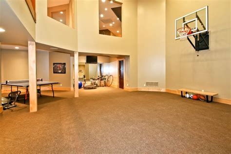 19 Modern Indoor Home Basketball Courts Plans and Designs