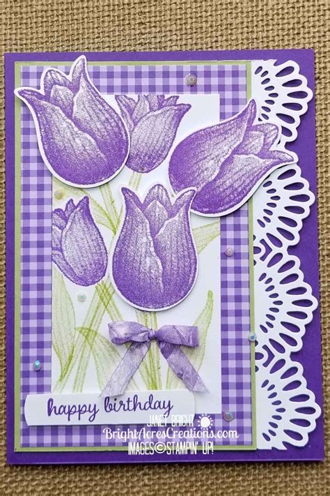 Timeless Tulips Birthday Card | Tulips card, Birthday cards, Happy birthday cards