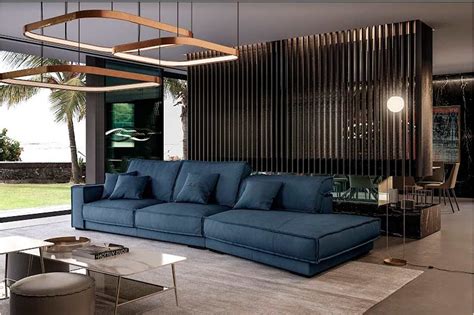 Blue Leather Sectional Sofa VG Conception | Leather Sectionals