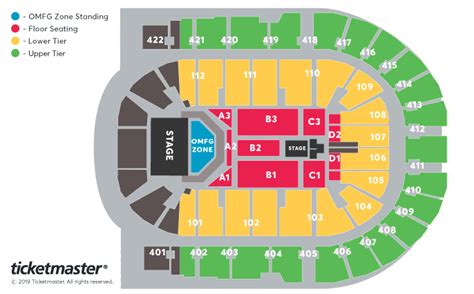 10++ O2 concert seating plan