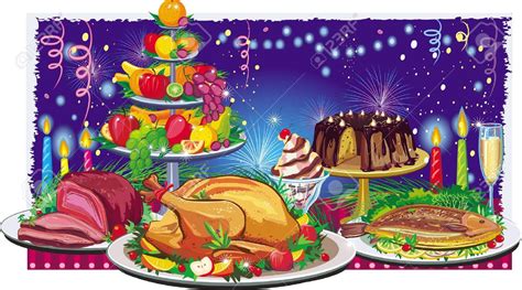 christmas dinner table clipart - Clip Art Library