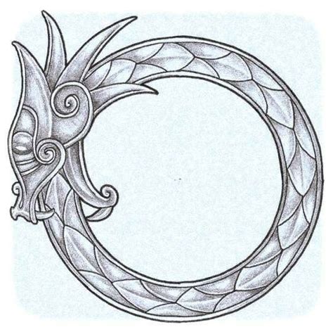 Jormungand Ouroboros Tattoo, Norse Tattoo, Viking Tattoos, Dainty Tattoos, New Tattoos, Small ...