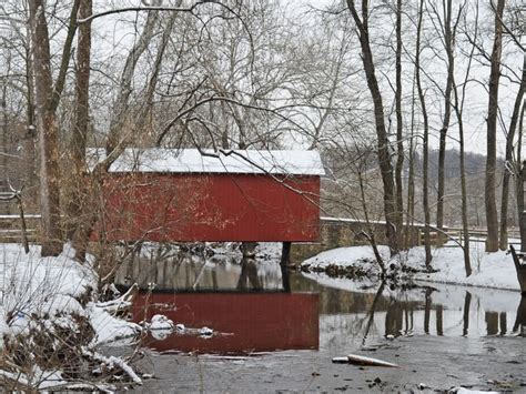 ashland covered bridge | winter getaway in Delaware. Featured in photo: Ashland Covered Bridge ...