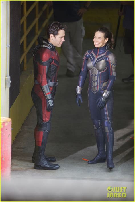 Paul Rudd & Evangeline Lilly Film 'Ant-Man & the Wasp' Together in ...