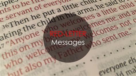 Red Letter Messages – What Jesus said about Money | Luke 12:13-34, Luke 16:9-13, Luke 18:18-29 ...