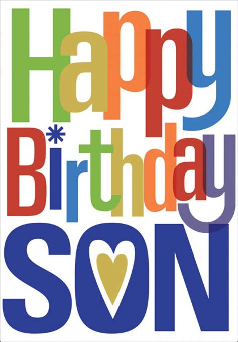 Printable Birthday Cards For Son - Printable Templates
