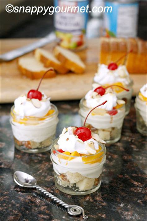 Mini Fruit Cocktail Trifles | FaveSouthernRecipes.com