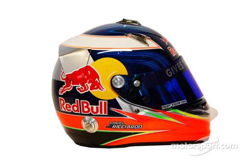 Daniel Ricciardo, Scuderia Toro Rosso helmet at 2012 drivers helmets