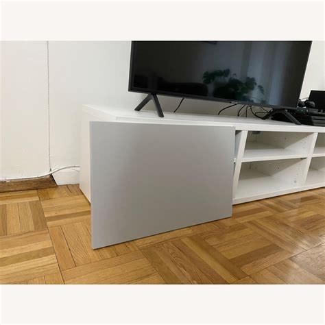 IKEA BEST White TV stand - AptDeco